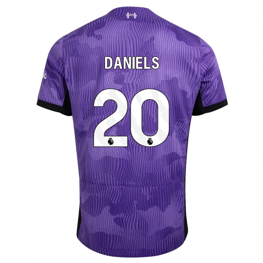 Hombre Camiseta Yana Daniels #20 Púrpura Equipación Tercera 2023/24 La Camisa Chile