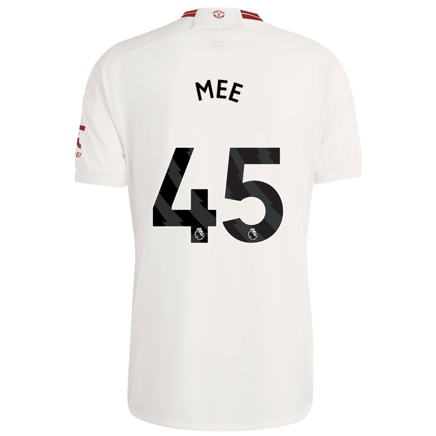 Hombre Camiseta Dermot Mee #45 Blanco Equipación Tercera 2023/24 La Camisa Chile