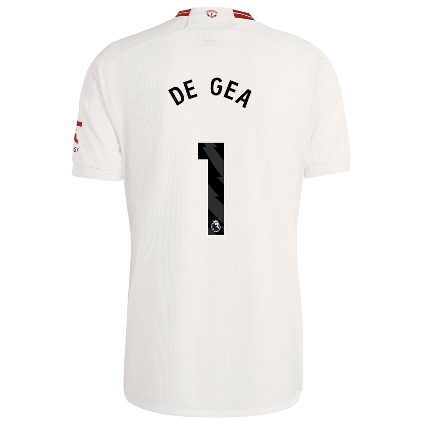 Hombre Camiseta David De Gea #1 Blanco Equipación Tercera 2023/24 La Camisa Chile