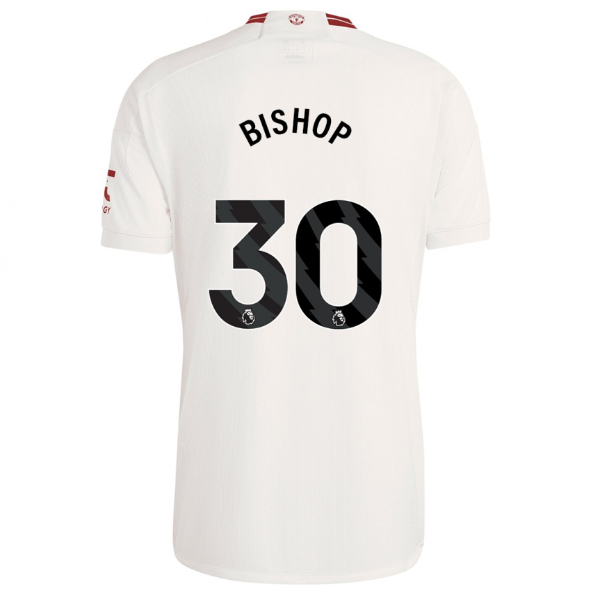 Hombre Camiseta Nathan Bishop #30 Blanco Equipación Tercera 2023/24 La Camisa Chile