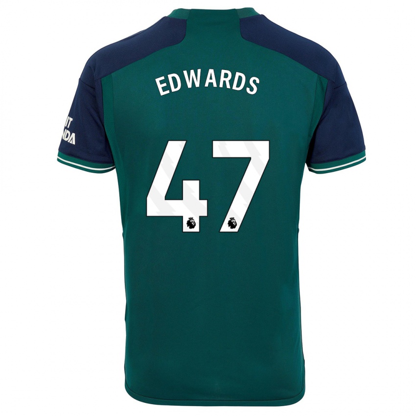 Hombre Camiseta Khayon Edwards #47 Verde Equipación Tercera 2023/24 La Camisa Chile