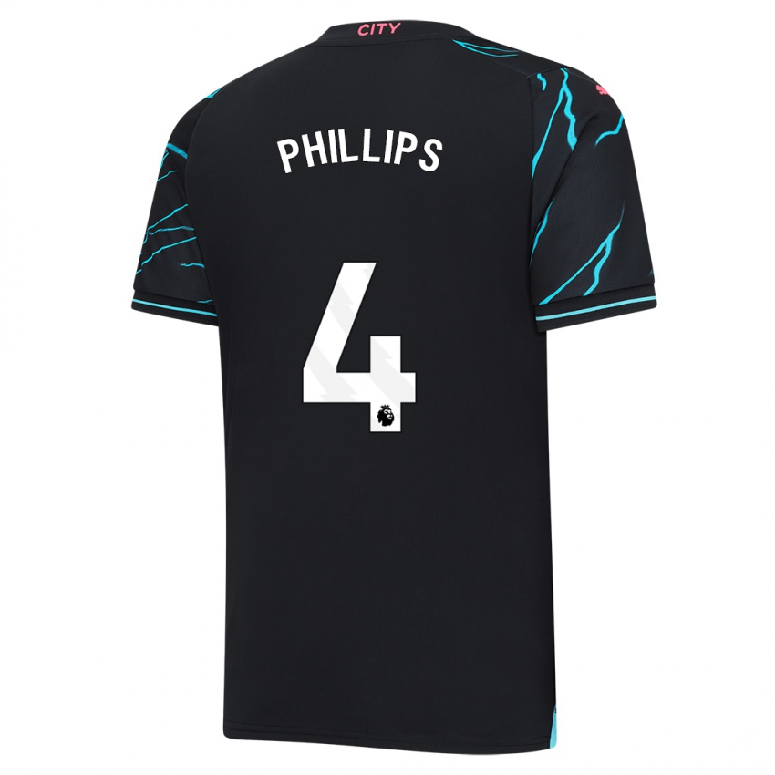 Hombre Camiseta Kalvin Phillips #4 Azul Oscuro Equipación Tercera 2023/24 La Camisa Chile