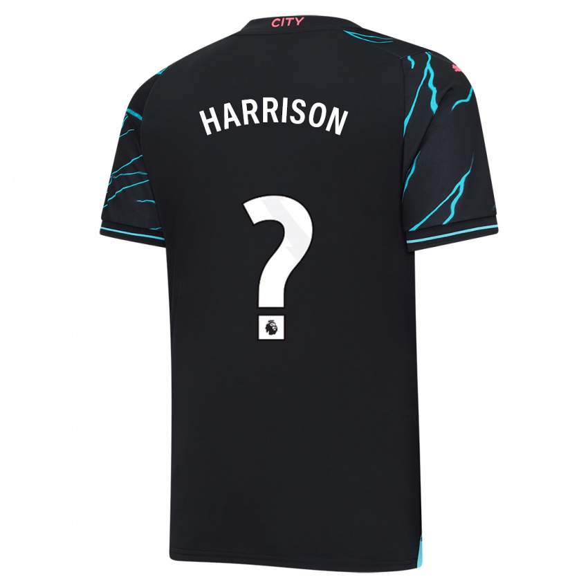 Hombre Camiseta Alfie Harrison #0 Azul Oscuro Equipación Tercera 2023/24 La Camisa Chile