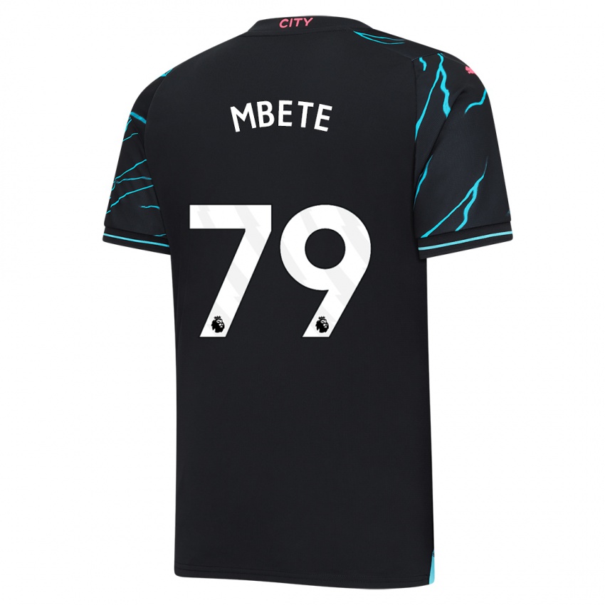 Hombre Camiseta Luke Mbete #79 Azul Oscuro Equipación Tercera 2023/24 La Camisa Chile