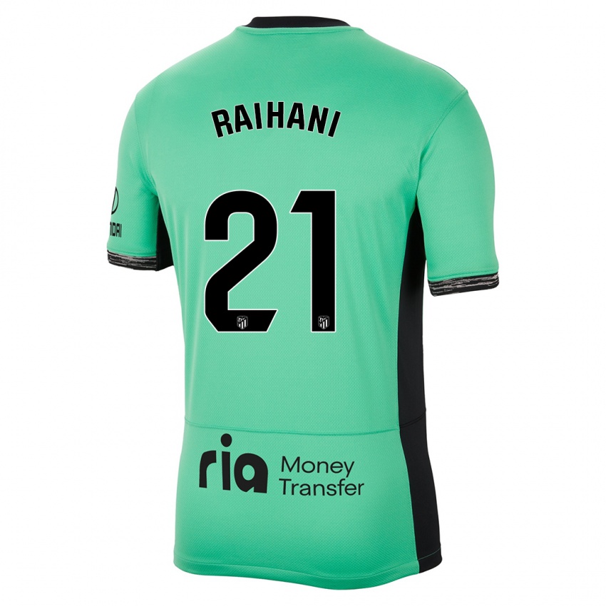 Hombre Camiseta Abde Raihani #21 Primavera Verde Equipación Tercera 2023/24 La Camisa Chile