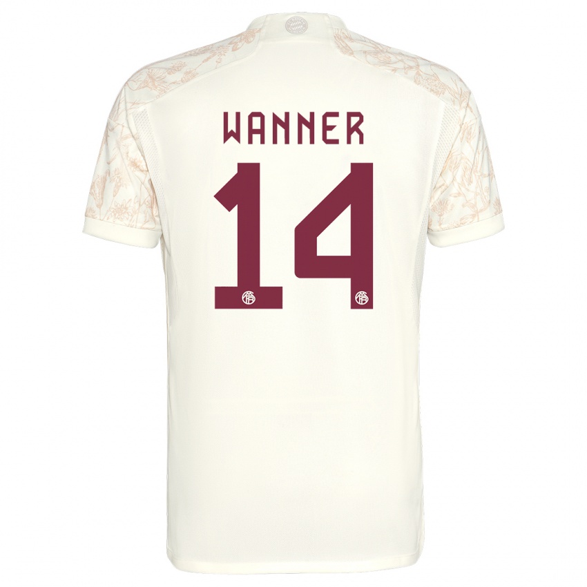 Hombre Camiseta Paul Wanner #14 Blanquecino Equipación Tercera 2023/24 La Camisa Chile