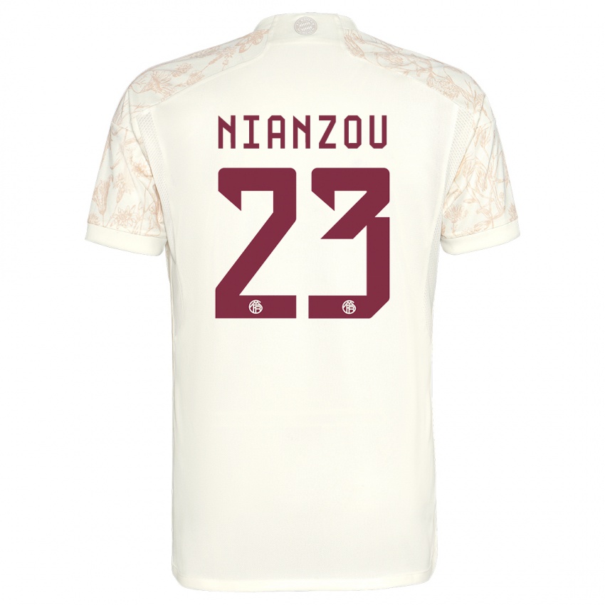 Hombre Camiseta Tanguy Nianzou #23 Blanquecino Equipación Tercera 2023/24 La Camisa Chile