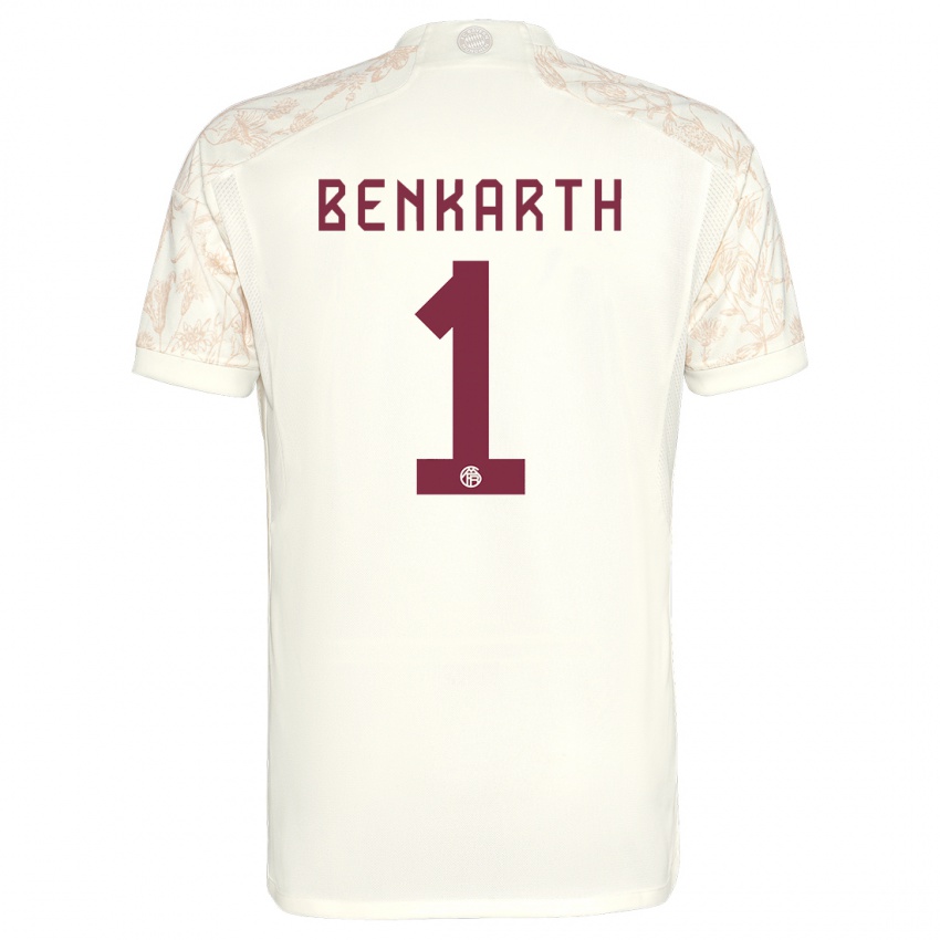 Hombre Camiseta Laura Benkarth #1 Blanquecino Equipación Tercera 2023/24 La Camisa Chile