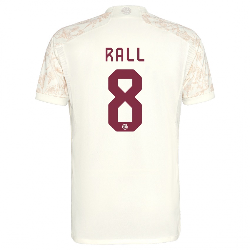 Hombre Camiseta Maximiliane Rall #8 Blanquecino Equipación Tercera 2023/24 La Camisa Chile