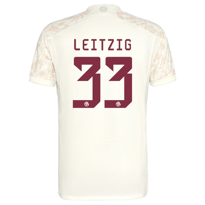 Hombre Camiseta Janina Leitzig #33 Blanquecino Equipación Tercera 2023/24 La Camisa Chile