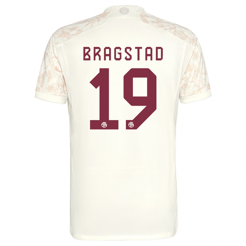 Hombre Camiseta Emilie Bragstad #19 Blanquecino Equipación Tercera 2023/24 La Camisa Chile