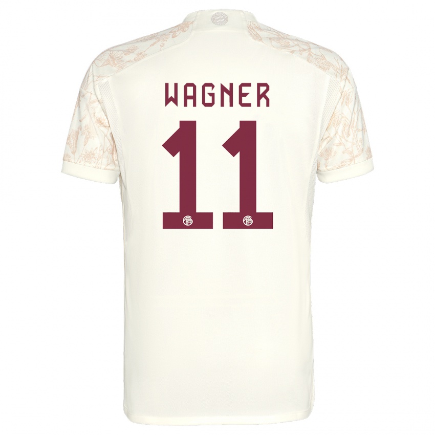 Hombre Camiseta Ricardo Wagner #11 Blanquecino Equipación Tercera 2023/24 La Camisa Chile