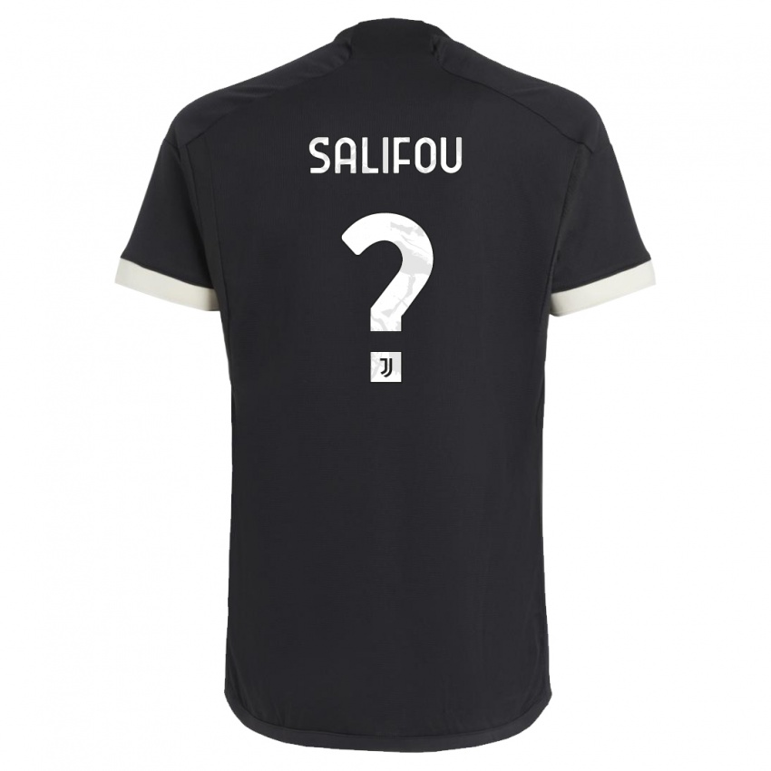 Hombre Camiseta Dikeni Salifou #0 Negro Equipación Tercera 2023/24 La Camisa Chile