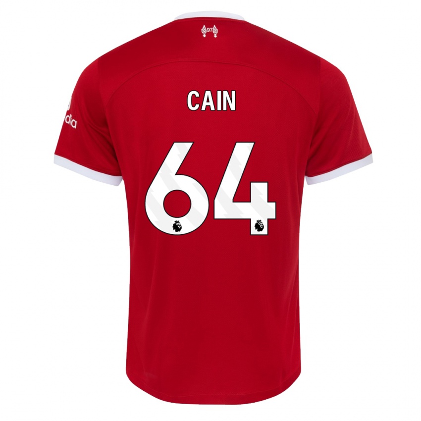 Mujer Camiseta Jake Cain #64 Rojo 1ª Equipación 2023/24 La Camisa Chile