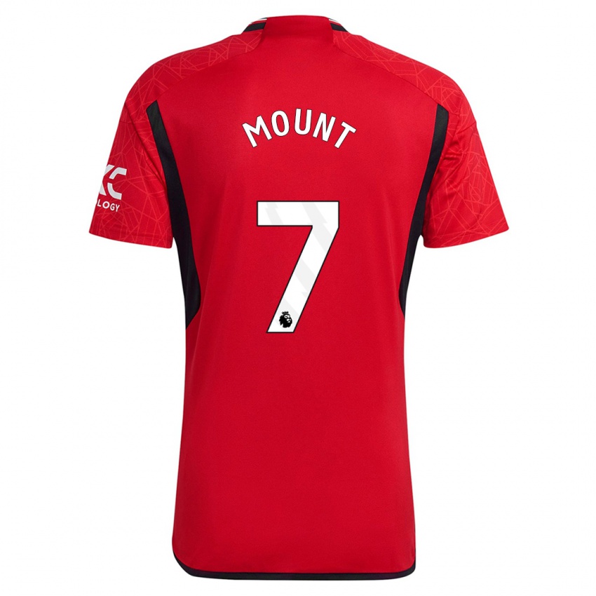 Mujer Camiseta Mason Mount #7 Rojo 1ª Equipación 2023/24 La Camisa Chile