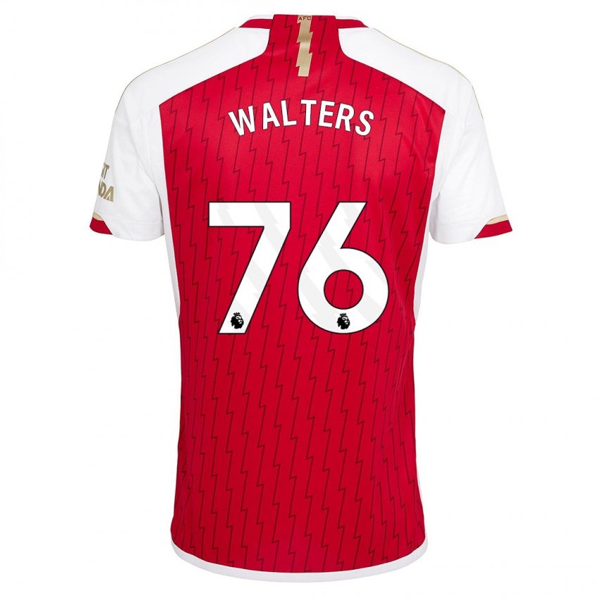 Mujer Camiseta Reuell Walters #76 Rojo 1ª Equipación 2023/24 La Camisa Chile