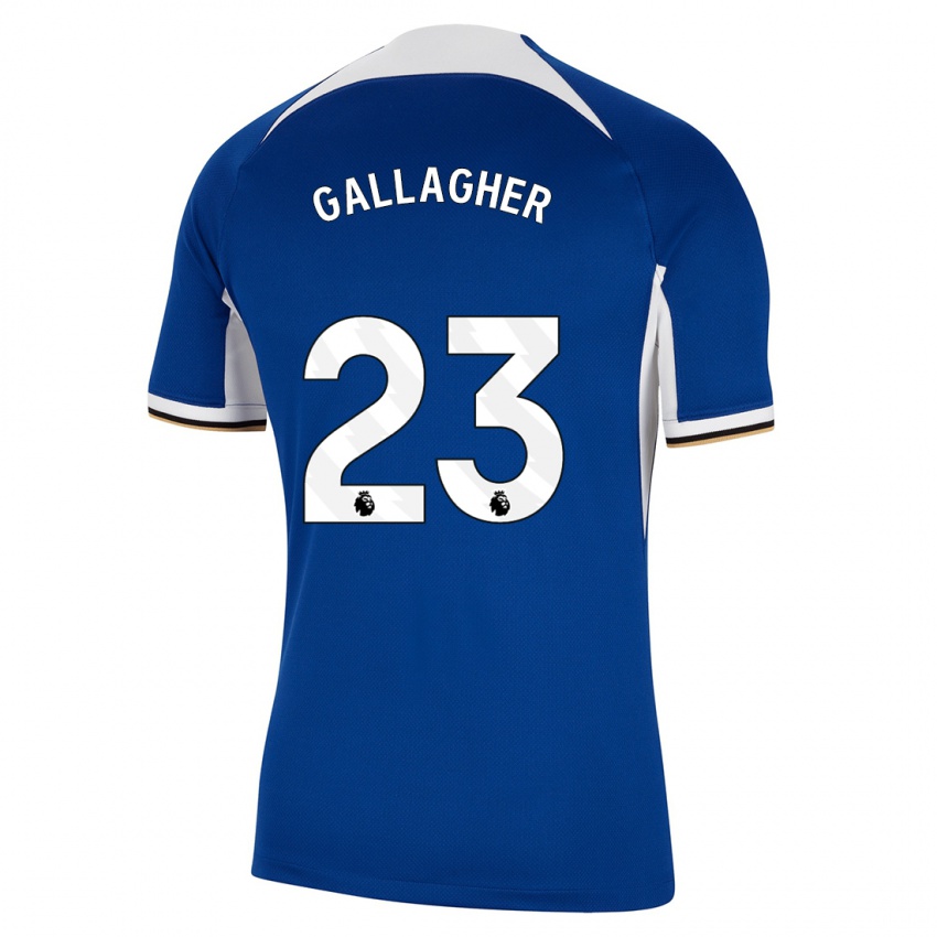 Mujer Camiseta Conor Gallagher #23 Azul 1ª Equipación 2023/24 La Camisa Chile