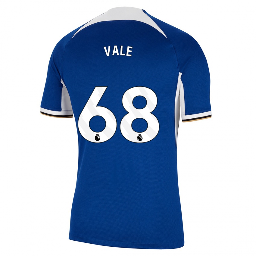 Mujer Camiseta Harvey Vale #68 Azul 1ª Equipación 2023/24 La Camisa Chile