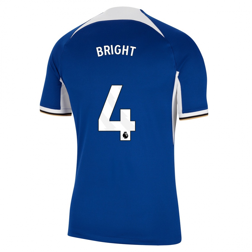 Mujer Camiseta Millie Bright #4 Azul 1ª Equipación 2023/24 La Camisa Chile