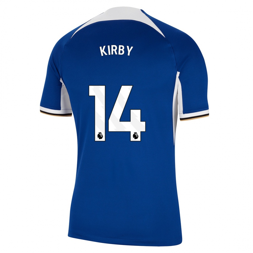 Mujer Camiseta Fran Kirby #14 Azul 1ª Equipación 2023/24 La Camisa Chile