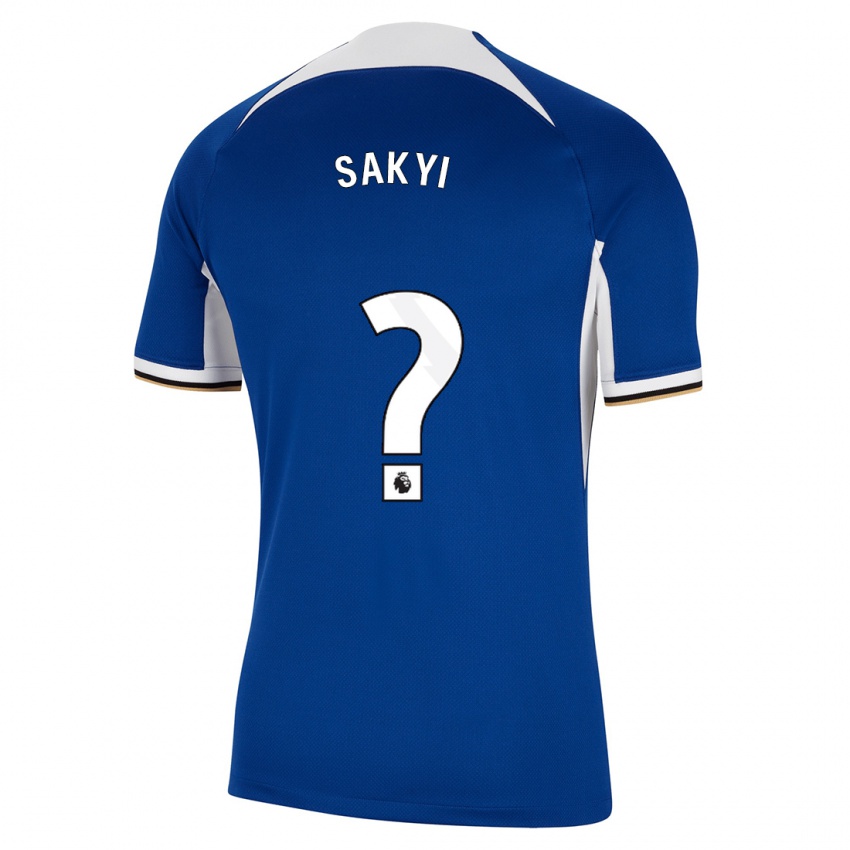 Mujer Camiseta Samuel Rak-Sakyi #0 Azul 1ª Equipación 2023/24 La Camisa Chile