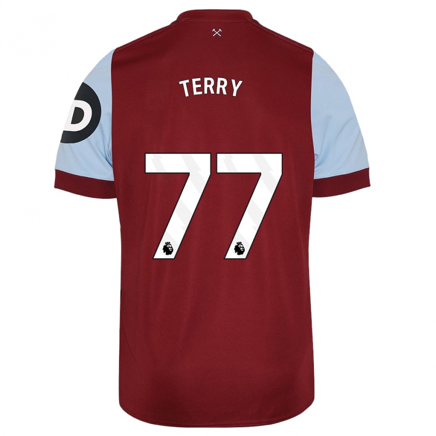 Mujer Camiseta Mason Terry #77 Granate 1ª Equipación 2023/24 La Camisa Chile