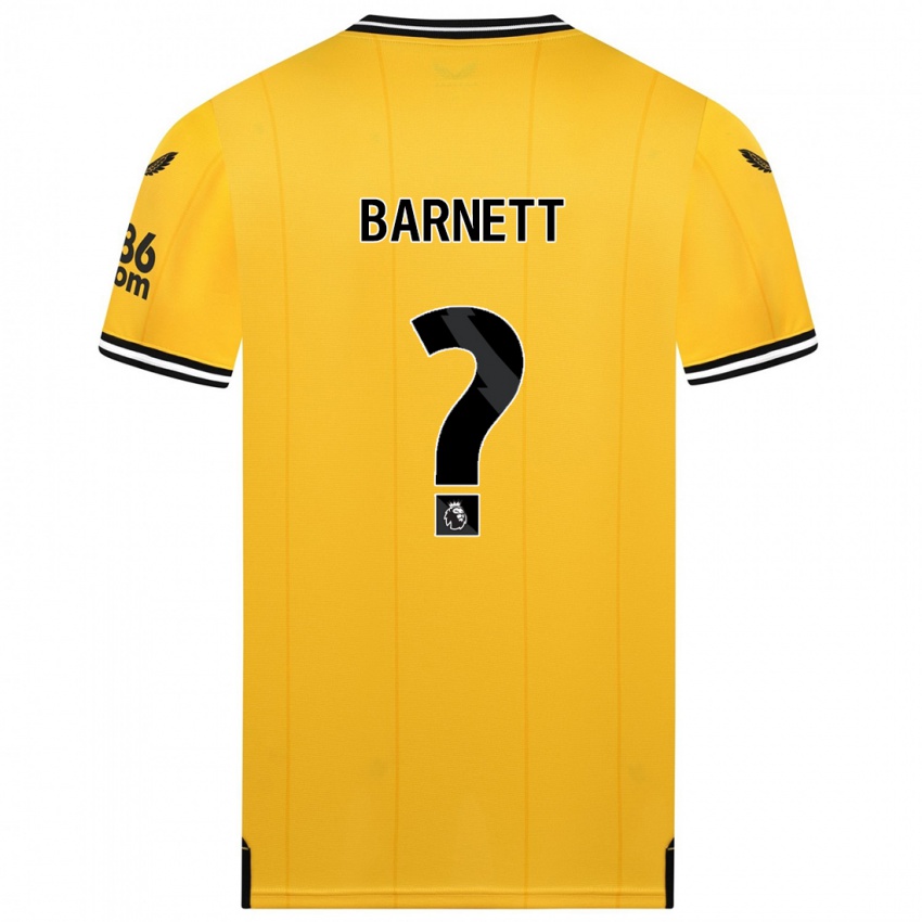 Mujer Camiseta Ty Barnett #0 Amarillo 1ª Equipación 2023/24 La Camisa Chile