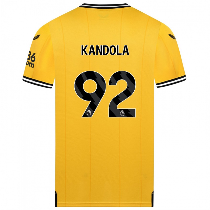 Mujer Camiseta Kam Kandola #92 Amarillo 1ª Equipación 2023/24 La Camisa Chile
