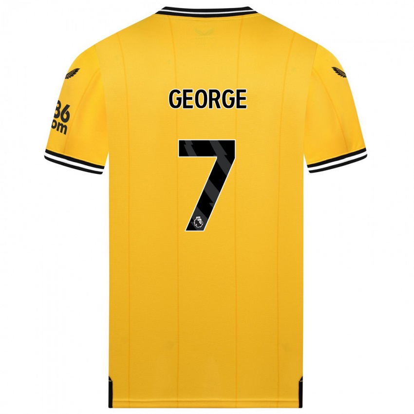 Mujer Camiseta Tammi George #7 Amarillo 1ª Equipación 2023/24 La Camisa Chile