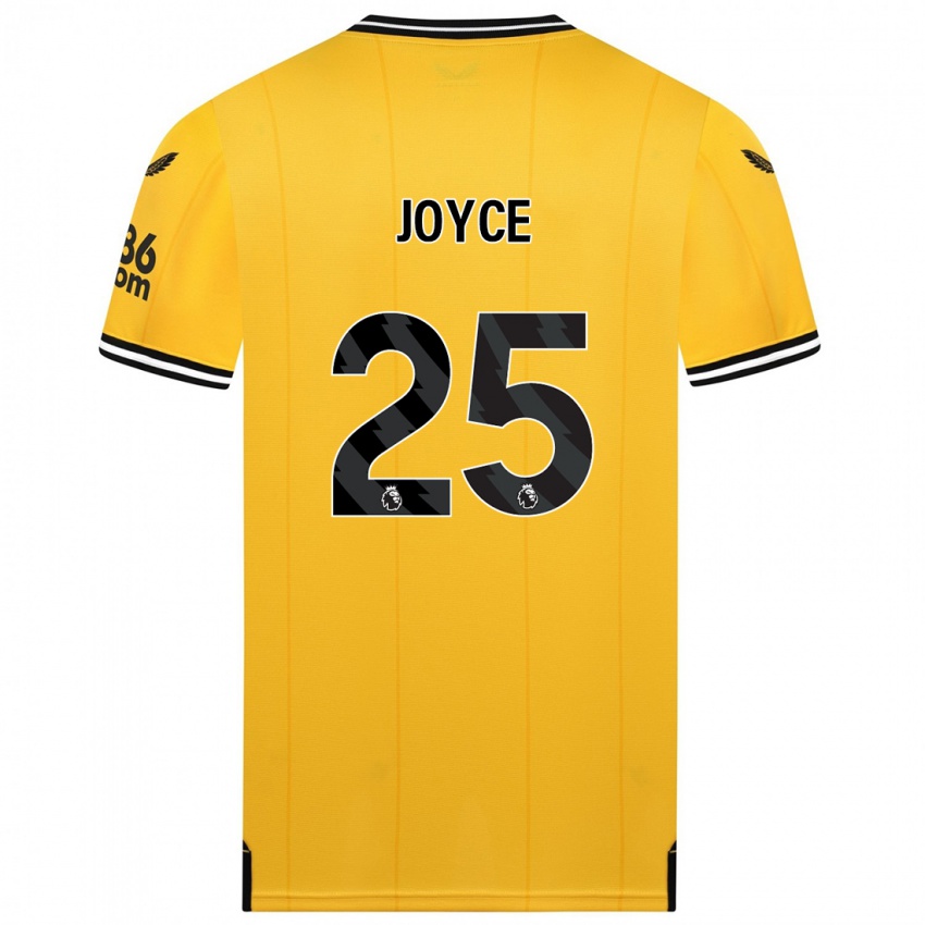 Mujer Camiseta Leonie Joyce #25 Amarillo 1ª Equipación 2023/24 La Camisa Chile