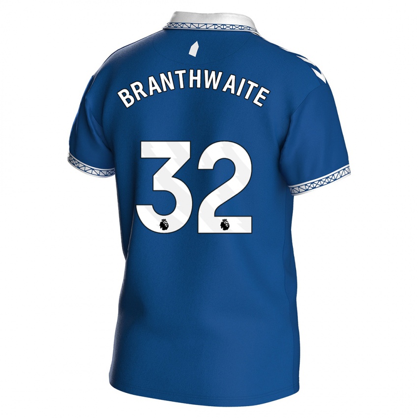 Mujer Camiseta Jarrad Branthwaite #32 Azul Real 1ª Equipación 2023/24 La Camisa Chile