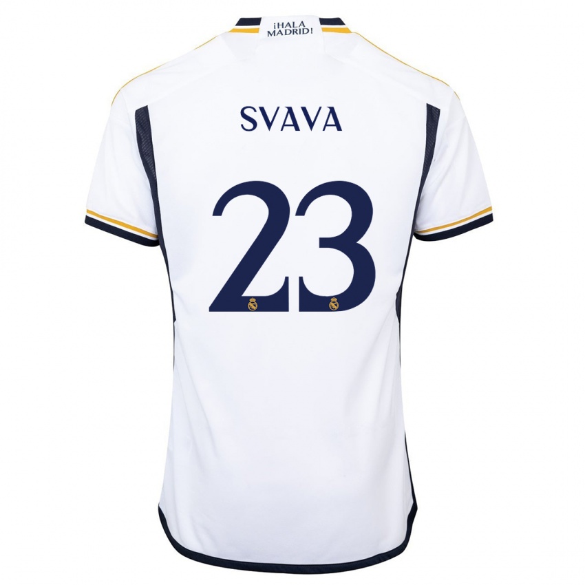Mujer Camiseta Sofie Svava #23 Blanco 1ª Equipación 2023/24 La Camisa Chile