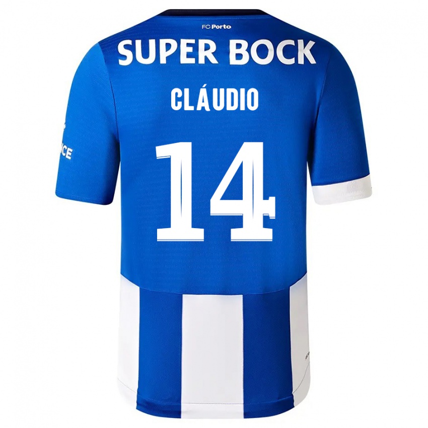 Mujer Camiseta Claudio Ramos #14 Azul Blanco 1ª Equipación 2023/24 La Camisa Chile