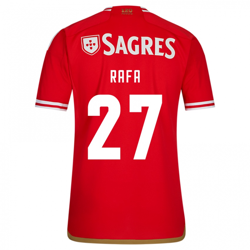 Mujer Camiseta Rafa Silva #27 Rojo 1ª Equipación 2023/24 La Camisa Chile