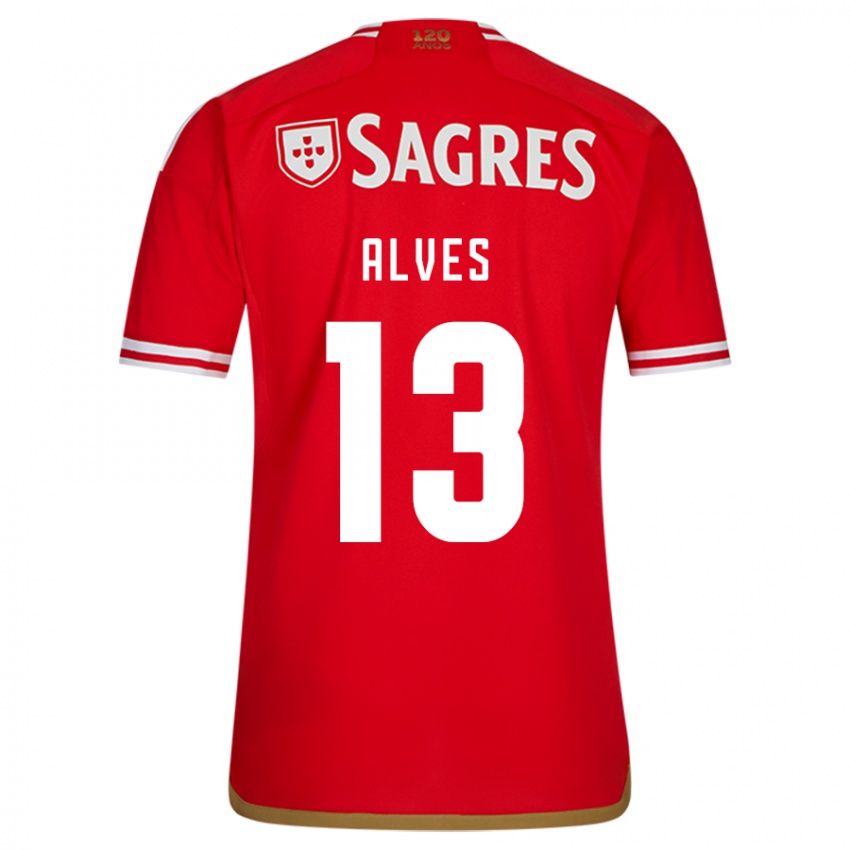 Mujer Camiseta Lucia Alves #13 Rojo 1ª Equipación 2023/24 La Camisa Chile