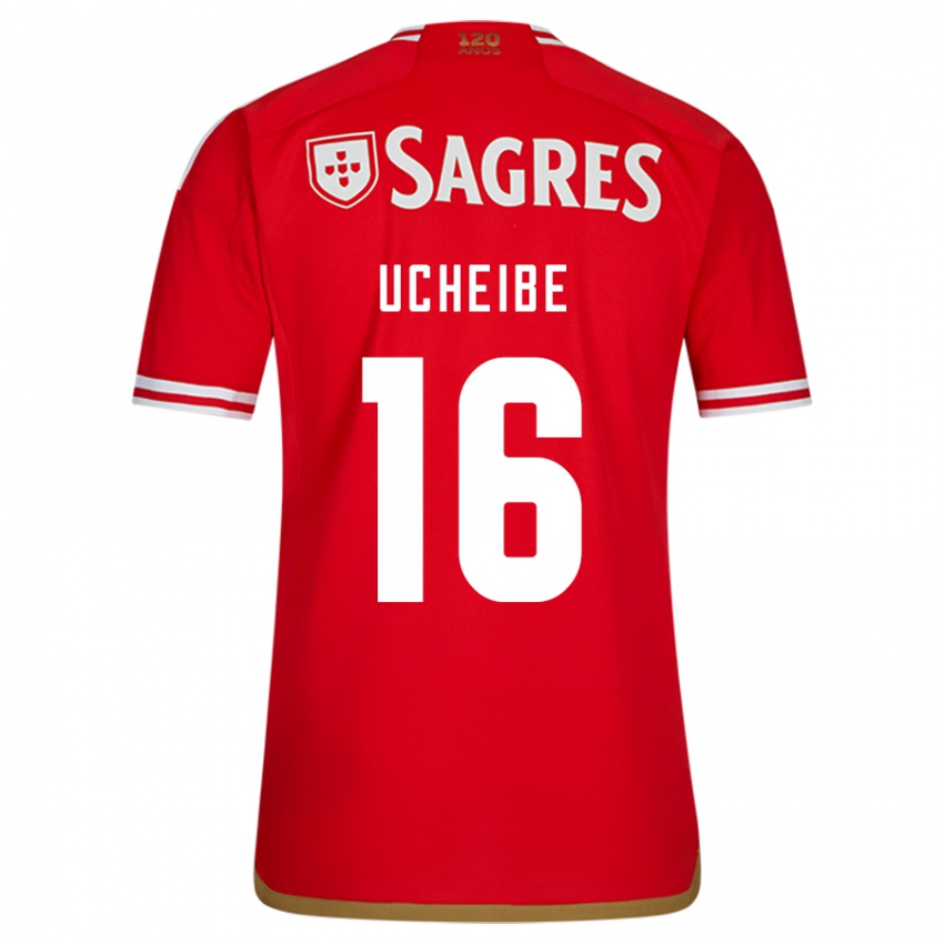 Mujer Camiseta Christy Ucheibe #16 Rojo 1ª Equipación 2023/24 La Camisa Chile