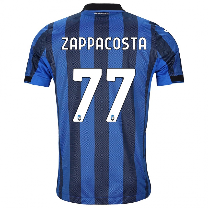 Mujer Camiseta Davide Zappacosta #77 Azul Negro 1ª Equipación 2023/24 La Camisa Chile