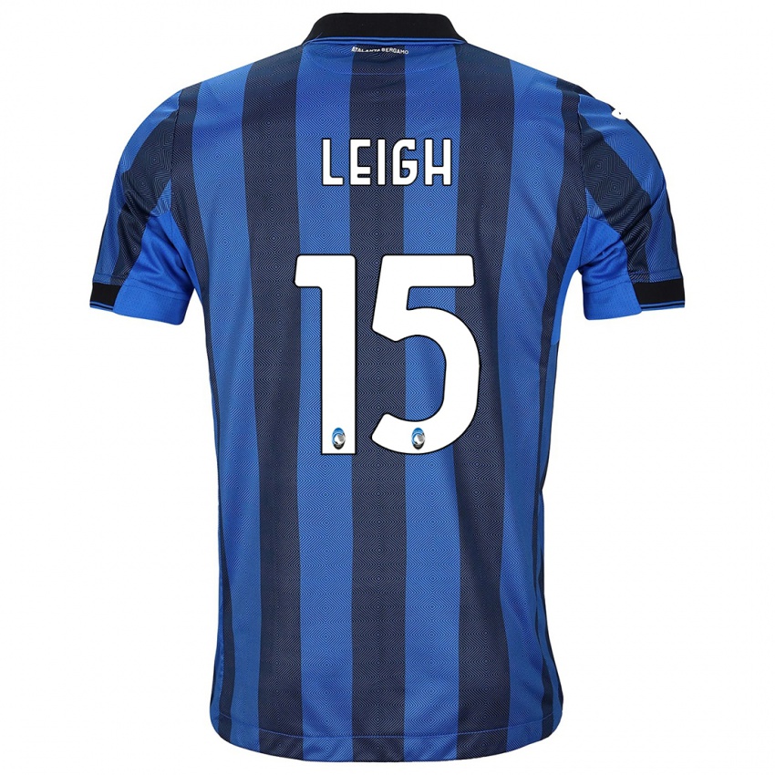Mujer Camiseta Adrienne Leigh #15 Azul Negro 1ª Equipación 2023/24 La Camisa Chile