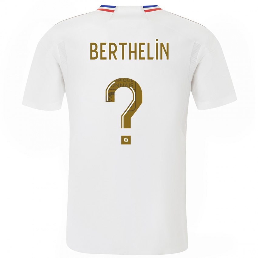 Mujer Camiseta Romain Berthelin #0 Blanco 1ª Equipación 2023/24 La Camisa Chile
