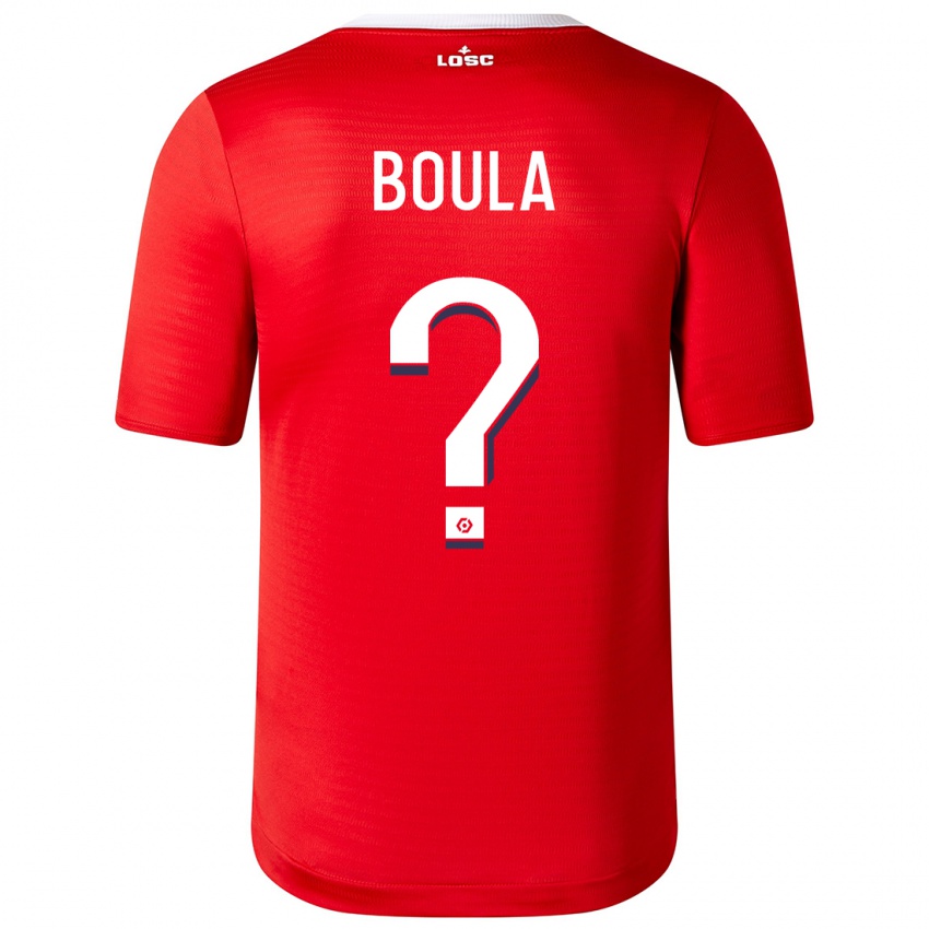 Mujer Camiseta Exauce Mpembele Boula #0 Rojo 1ª Equipación 2023/24 La Camisa Chile