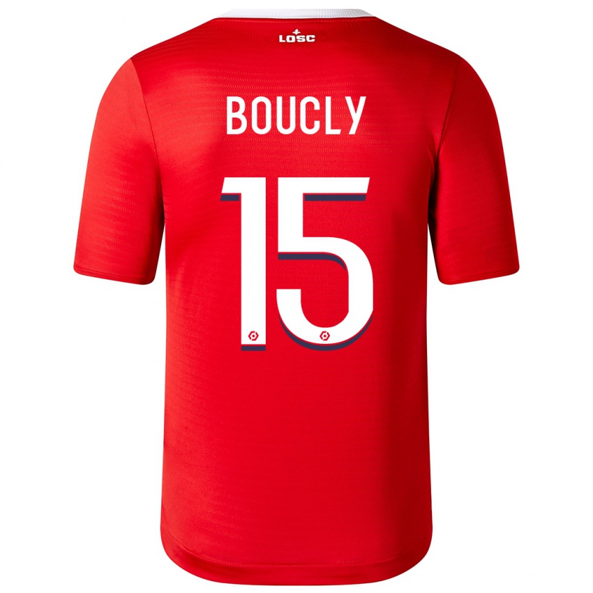 Mujer Camiseta Maite Boucly #15 Rojo 1ª Equipación 2023/24 La Camisa Chile