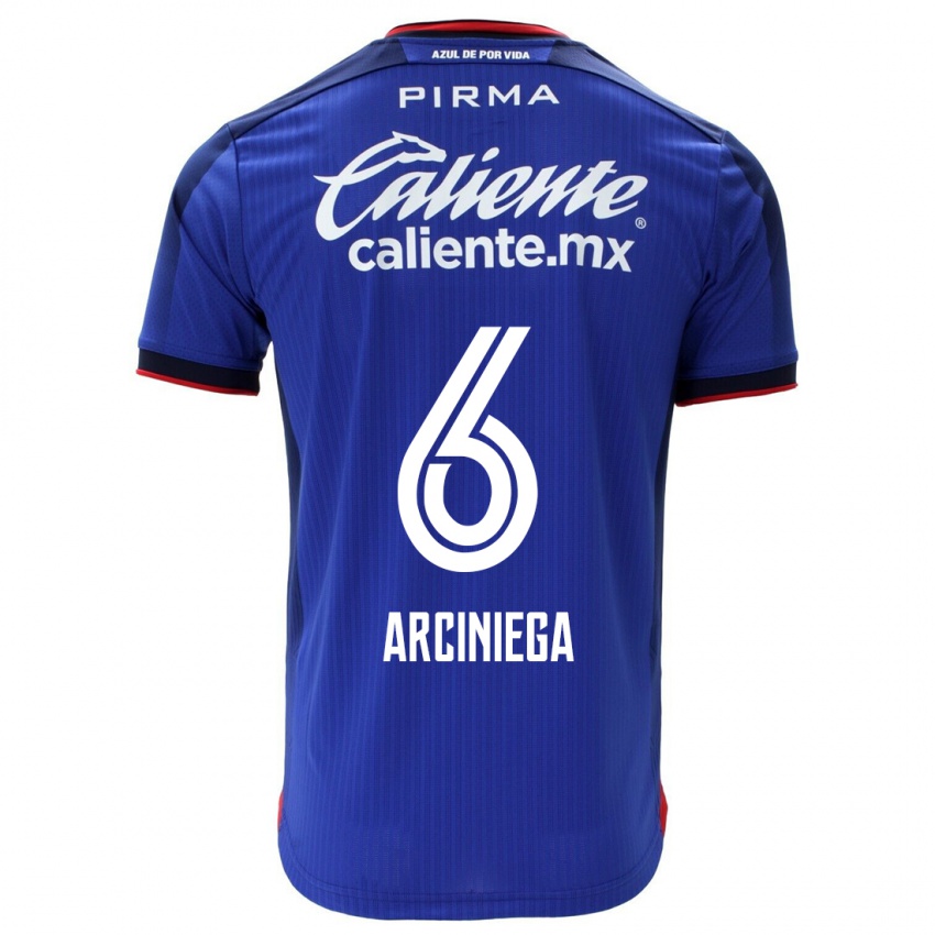 Mujer Camiseta Mirelle Arciniega #6 Azul 1ª Equipación 2023/24 La Camisa Chile