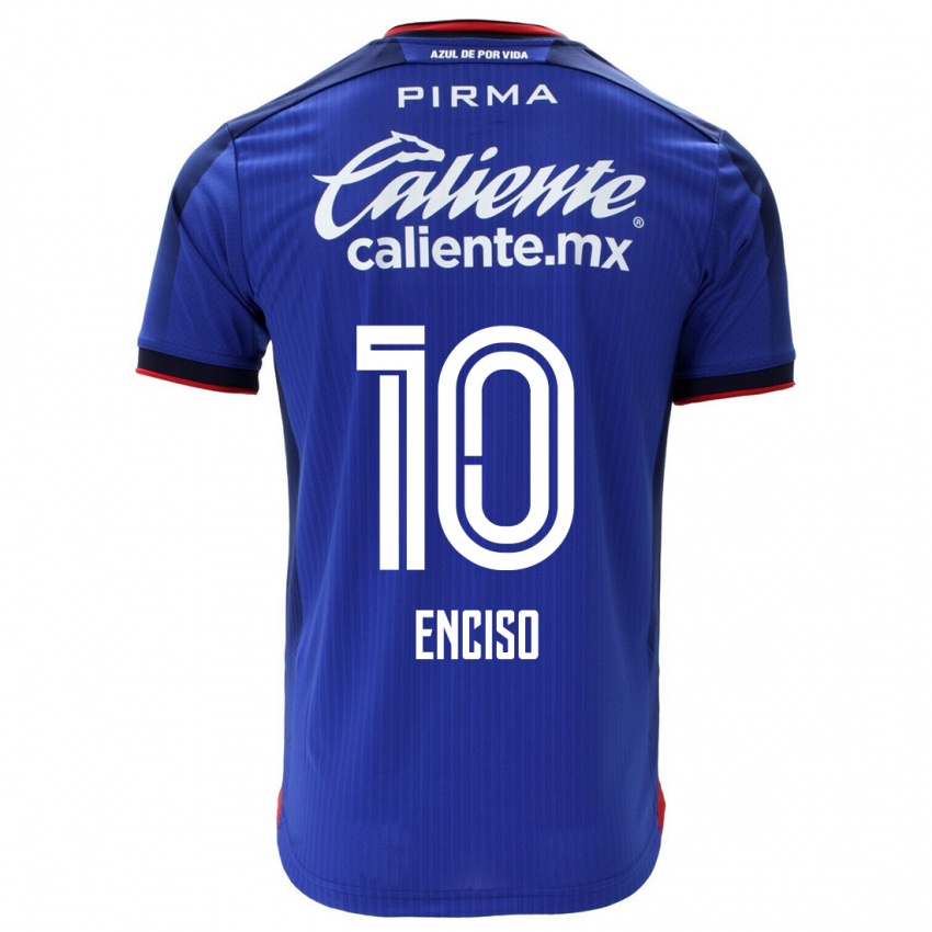 Mujer Camiseta Martha Enciso #10 Azul 1ª Equipación 2023/24 La Camisa Chile