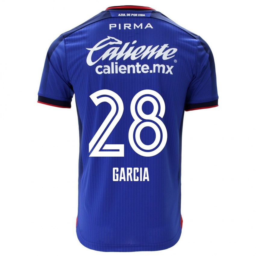 Mujer Camiseta Ana Garcia #28 Azul 1ª Equipación 2023/24 La Camisa Chile