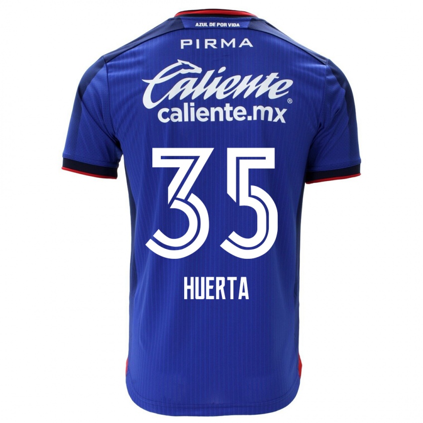 Mujer Camiseta Renata Huerta #35 Azul 1ª Equipación 2023/24 La Camisa Chile