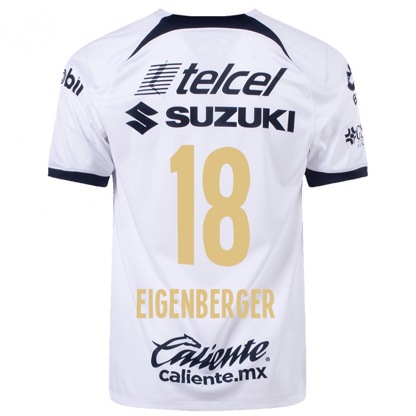 Mujer Camiseta Chandra Eigenberger #18 Blanco 1ª Equipación 2023/24 La Camisa Chile