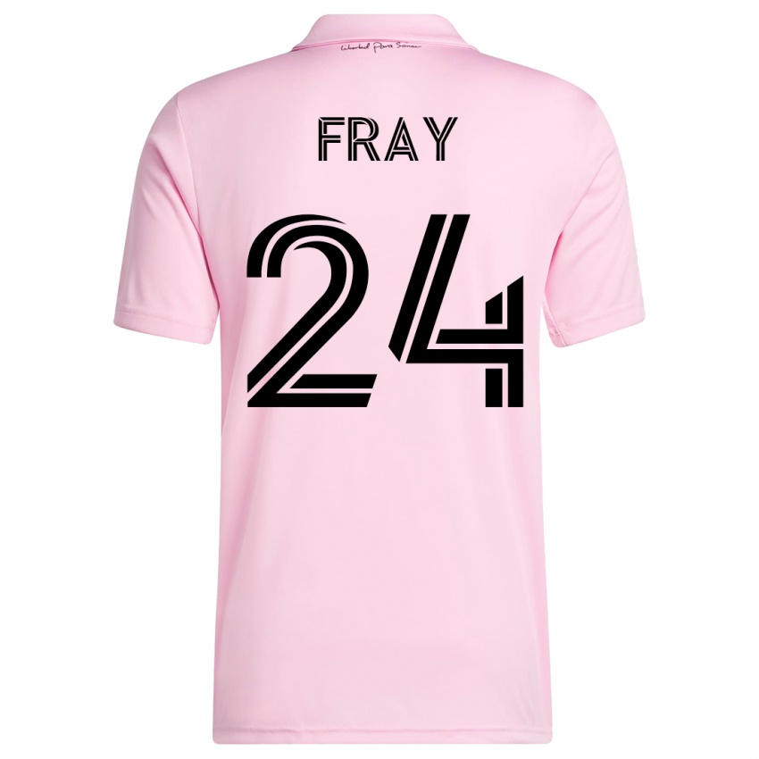 Mujer Camiseta Ian Fray #24 Rosa 1ª Equipación 2023/24 La Camisa Chile