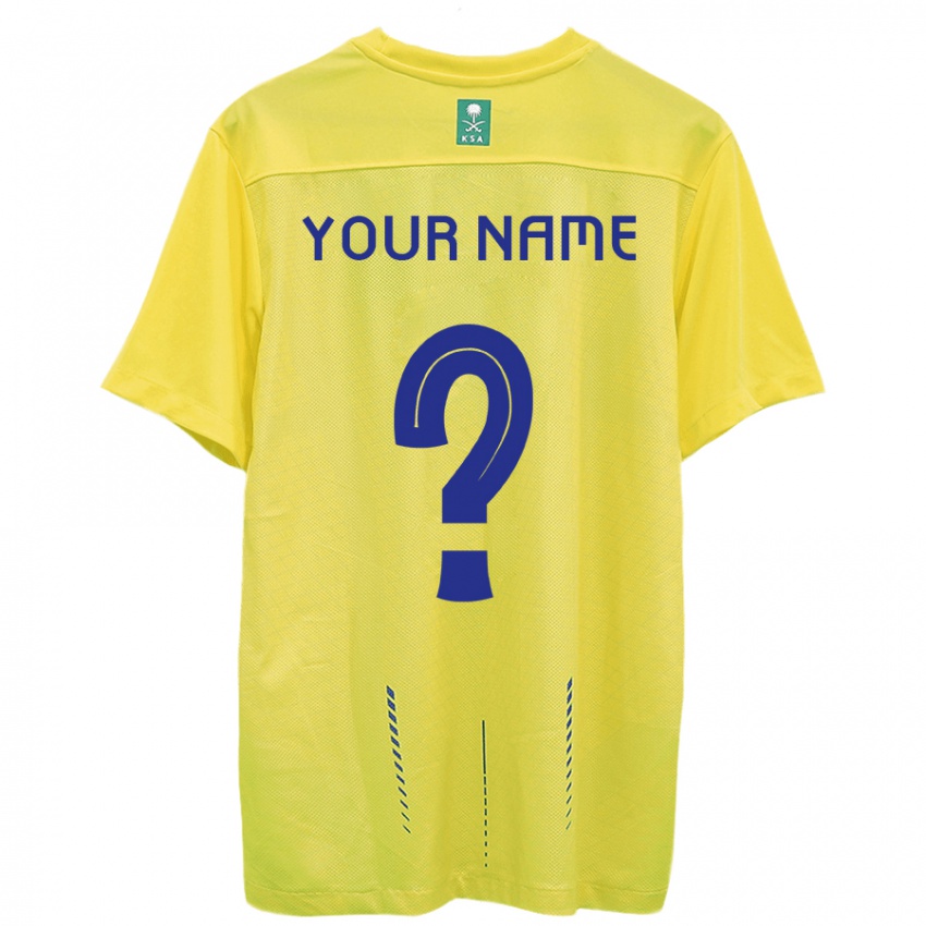 Mujer Camiseta Su Nombre #0 Amarillo 1ª Equipación 2023/24 La Camisa Chile