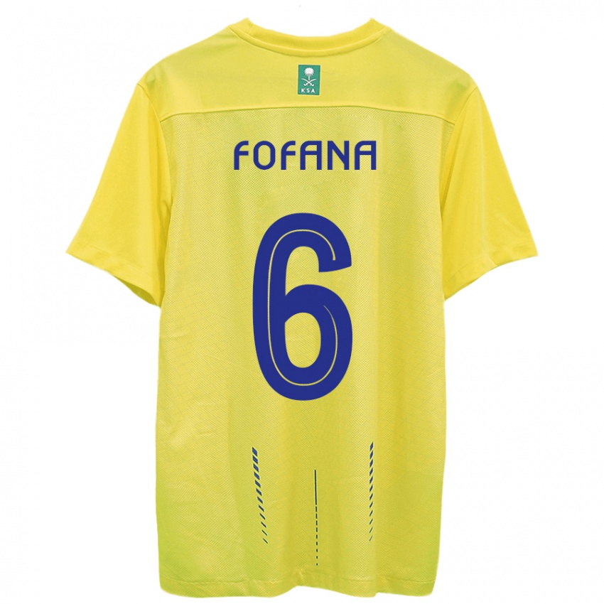 Mujer Camiseta Seko Fofana #6 Amarillo 1ª Equipación 2023/24 La Camisa Chile