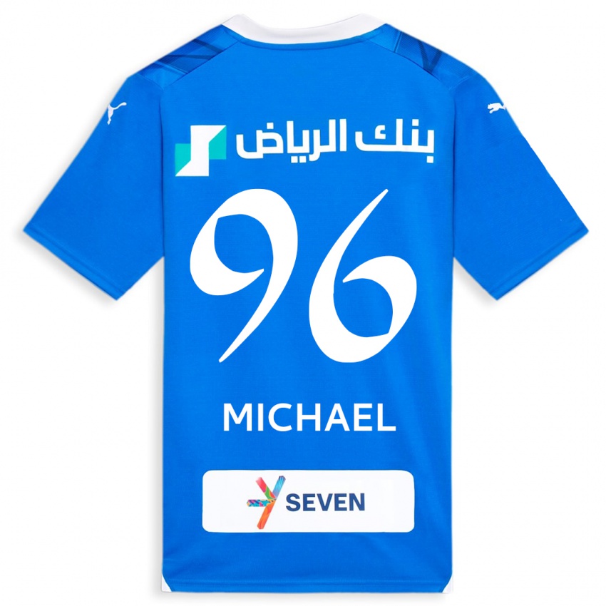 Mujer Camiseta Michael #96 Azul 1ª Equipación 2023/24 La Camisa Chile